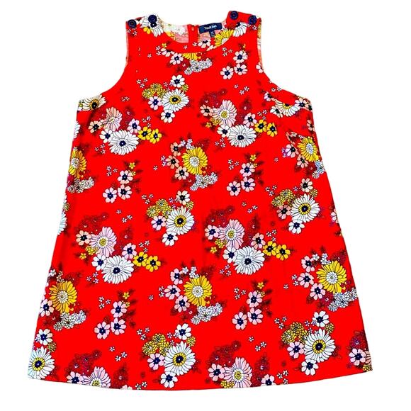 NWT ModCloth Women's Sleeveless Floral Retro Woven Shift Dress Red Size 1X - Picture 1 of 11